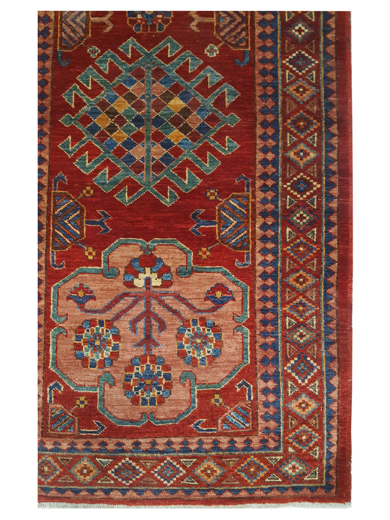 Pacific Humna 17368 Rust Red Traditional Hand Knotted Rug