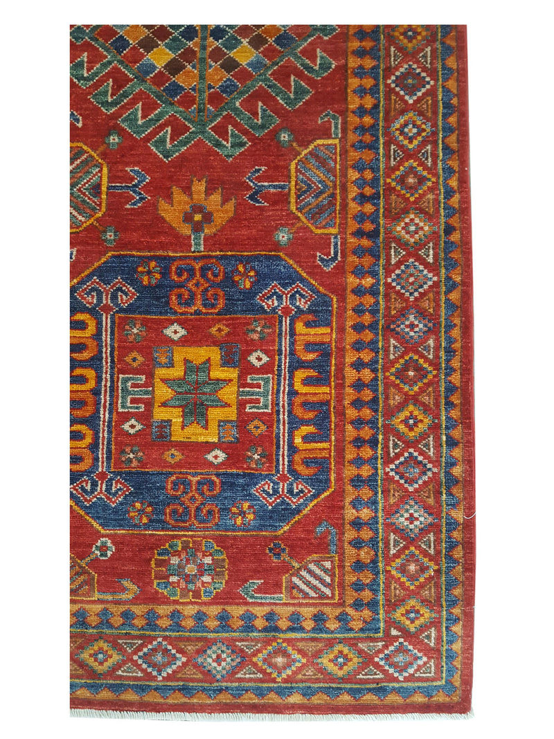 Pacific Humna 17371 Red Red Traditional Hand Knotted Rug