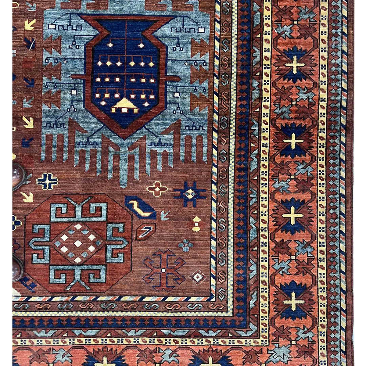 Pacific Humna 17373 Red Red Traditional Hand Knotted Rug