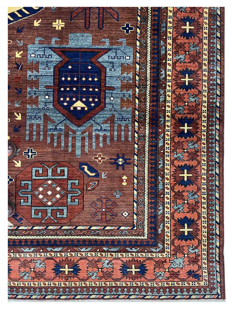 Pacific Humna 17373 Red Red Traditional Hand Knotted Rug