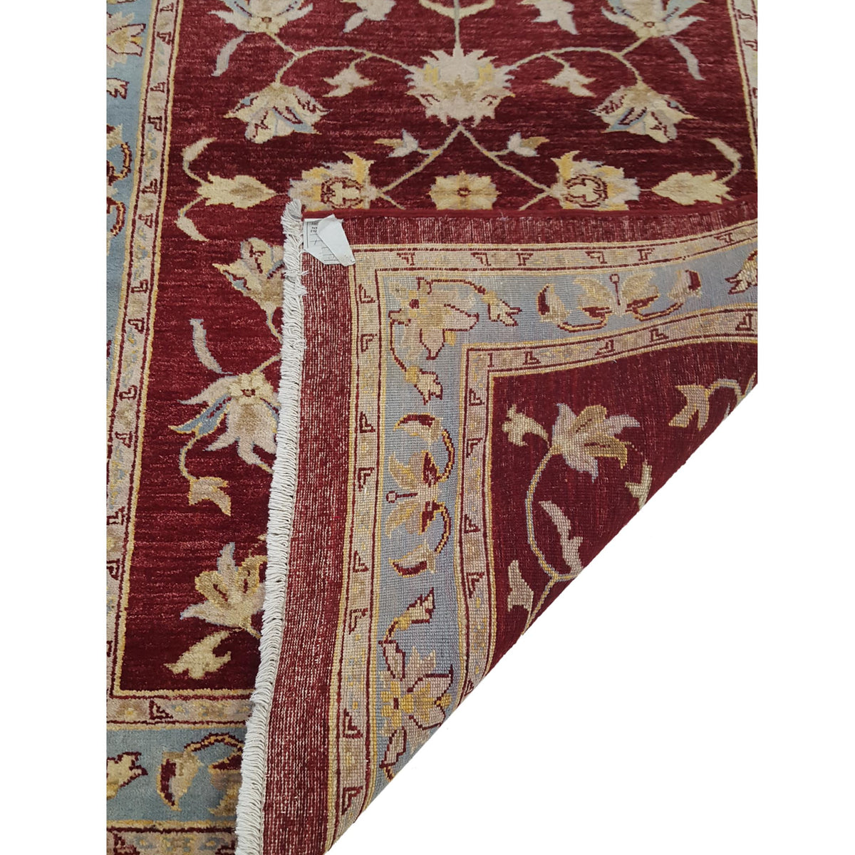 Pacific Ziegler 26536 Red Lt.Blue Transitional Hand Knotted Rug