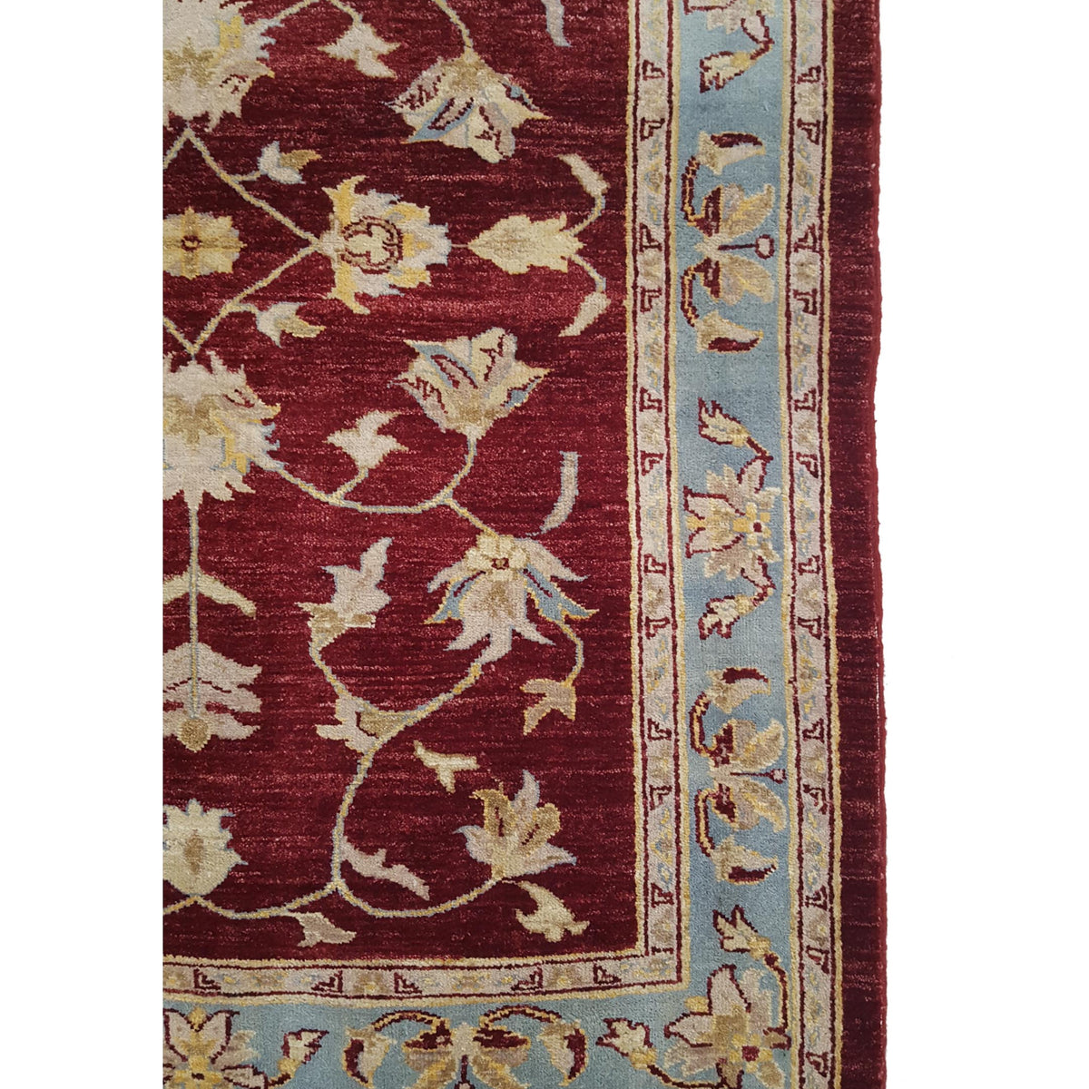 Pacific Ziegler 26536 Red Lt.Blue Transitional Hand Knotted Rug