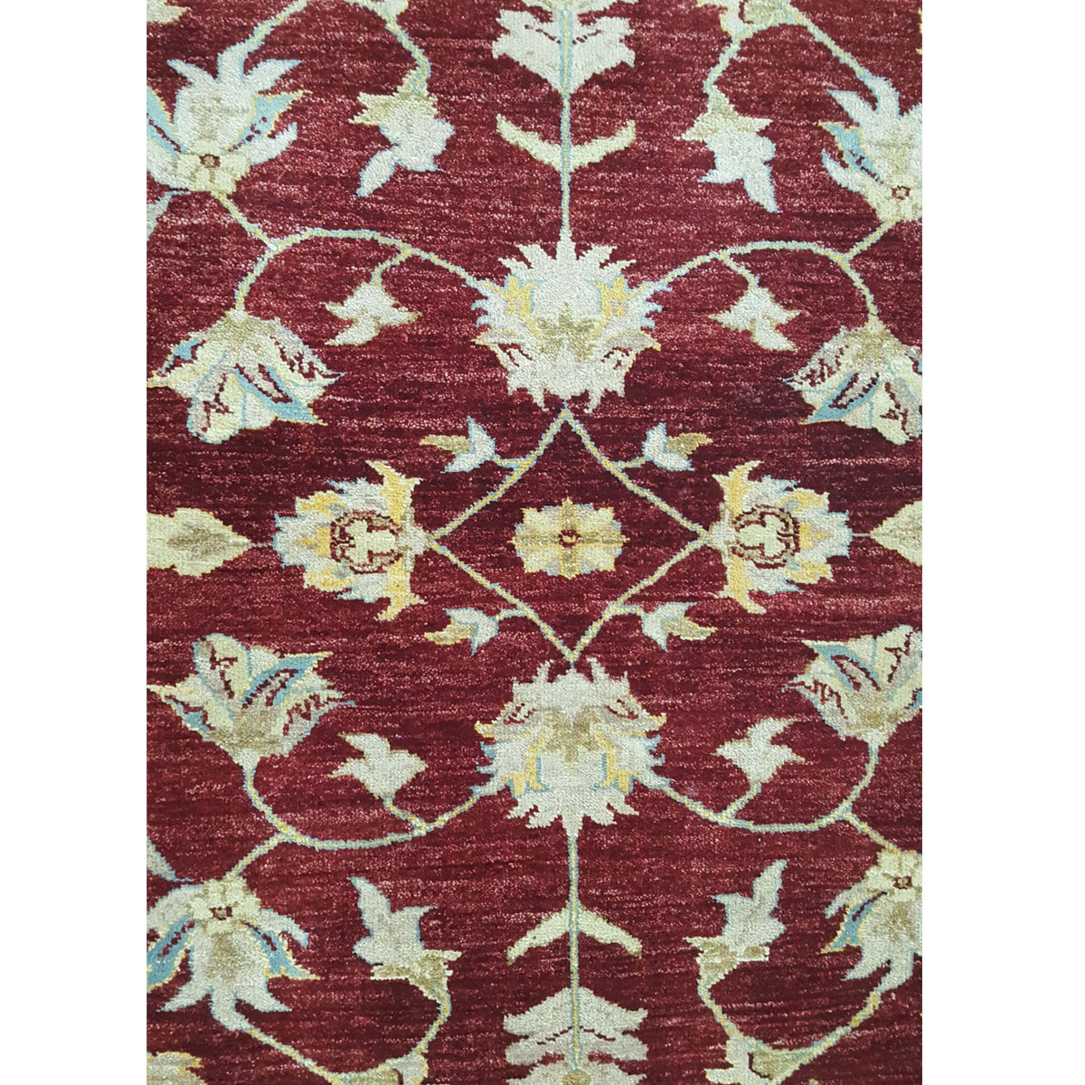 Pacific Ziegler 26536 Red Lt.Blue Transitional Hand Knotted Rug