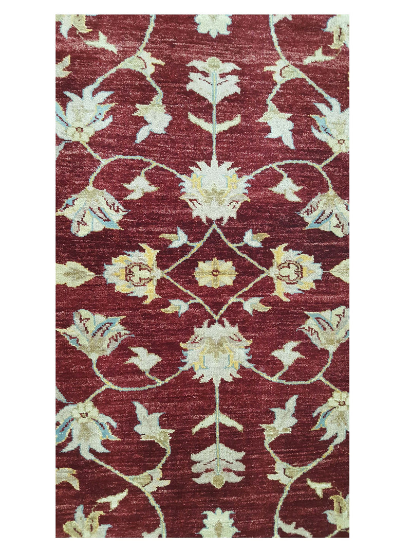 Pacific Ziegler 26536 Red Lt.Blue Transitional Hand Knotted Rug