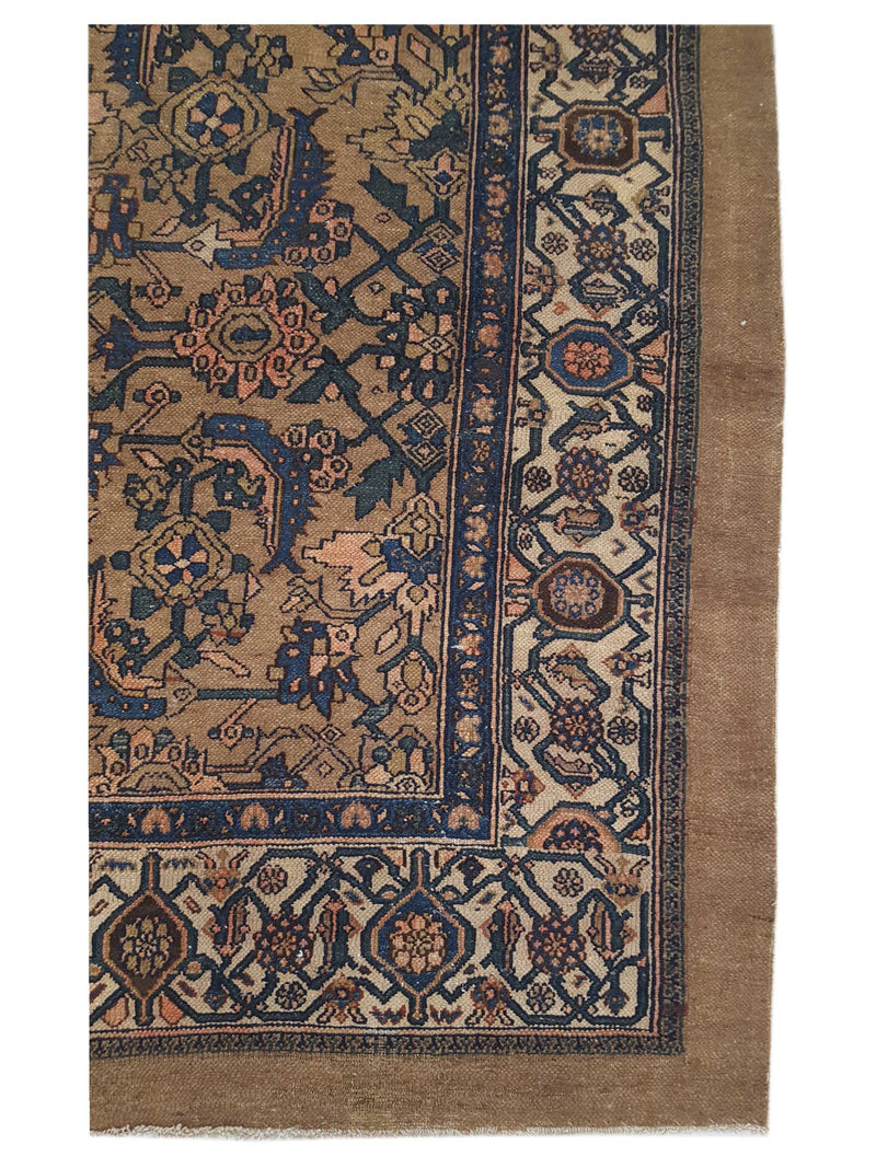 Fasa Antique Serab - Camel Hair 26602 Brown Ivory Traditional Antique Rug