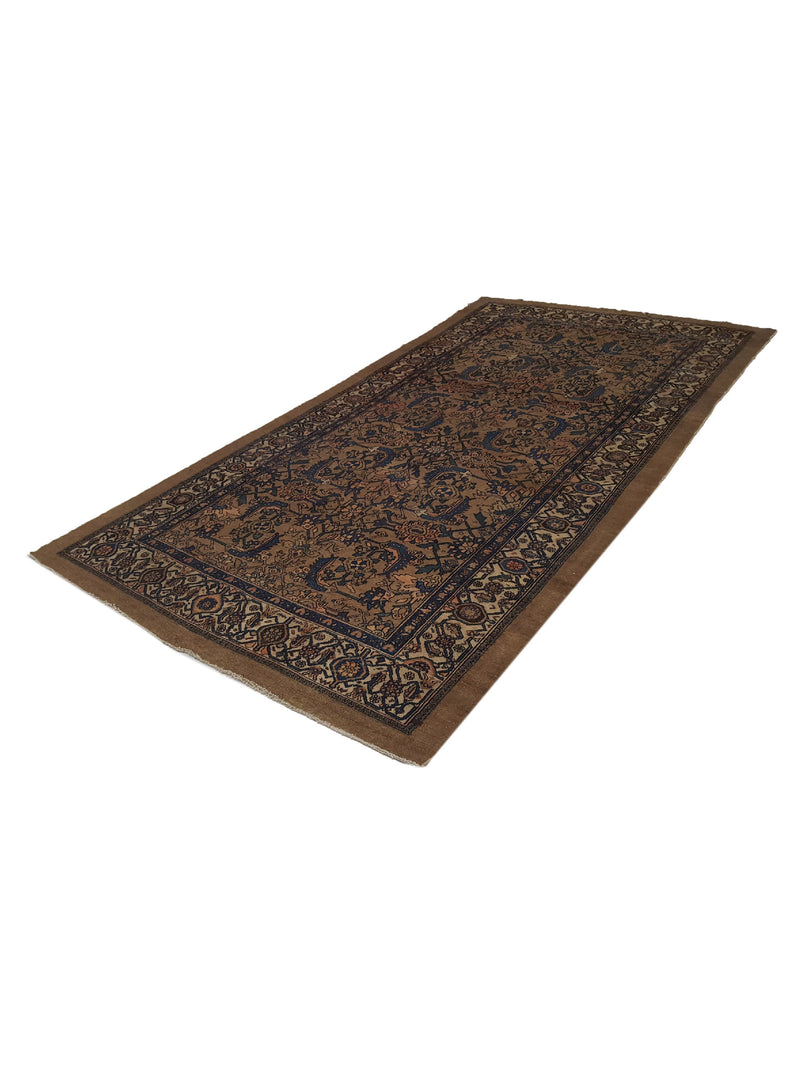 Fasa Antique Serab - Camel Hair 26602 Brown Ivory Traditional Antique Rug