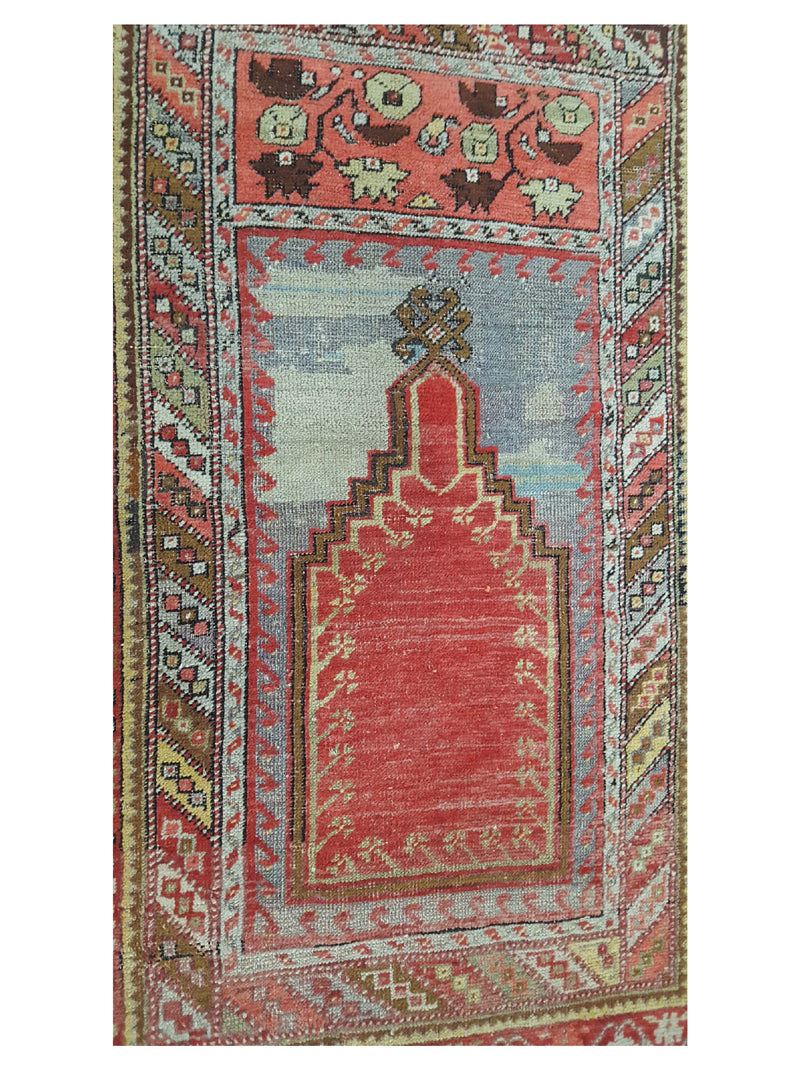 Fasa Antique Pryer 26603 Rust Ivory Traditional Antique Rug