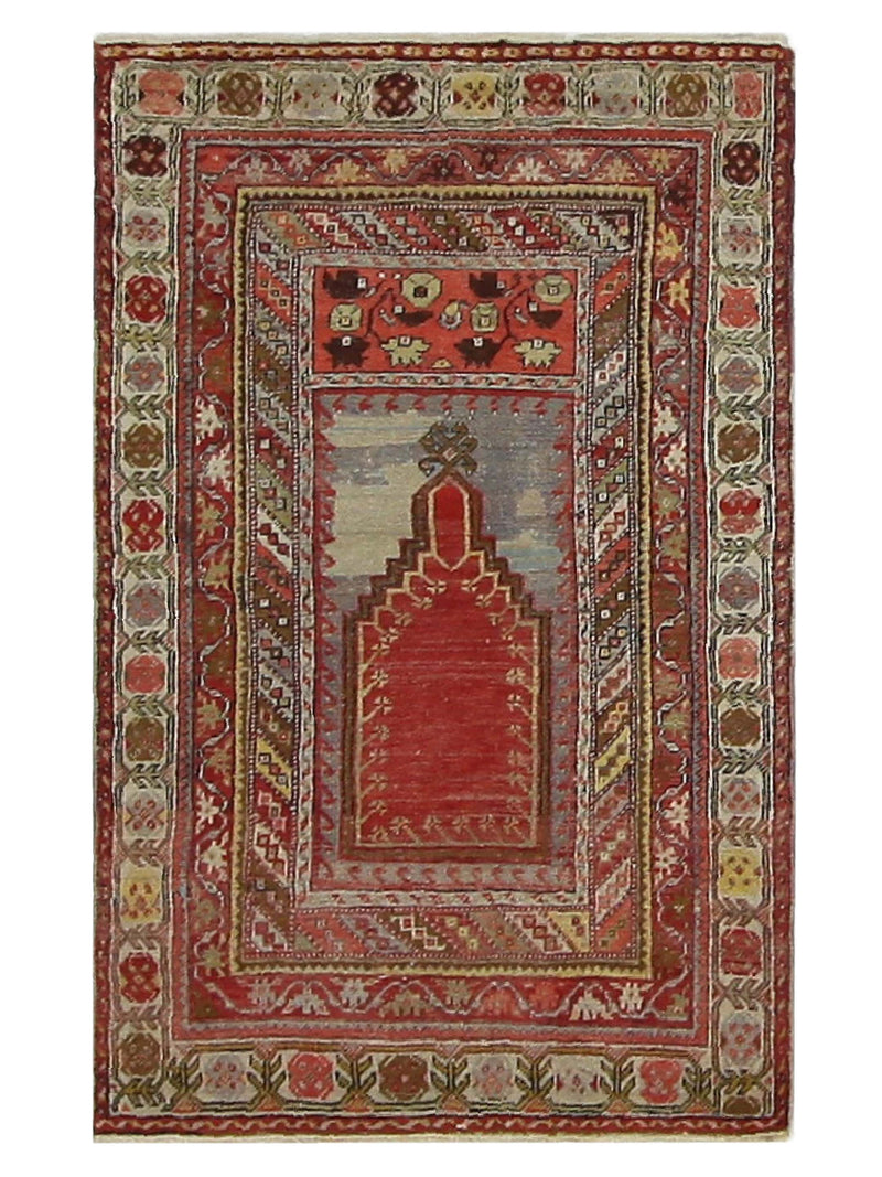 Fasa Antique Pryer  Rust Ivory Traditional