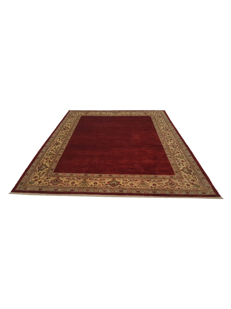 Pacific Ziegler 26678 Red Gold Transitional Hand Knotted Rug