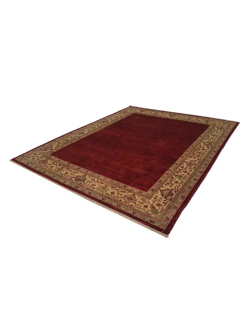 Pacific Ziegler 26678 Red Gold Transitional Hand Knotted Rug