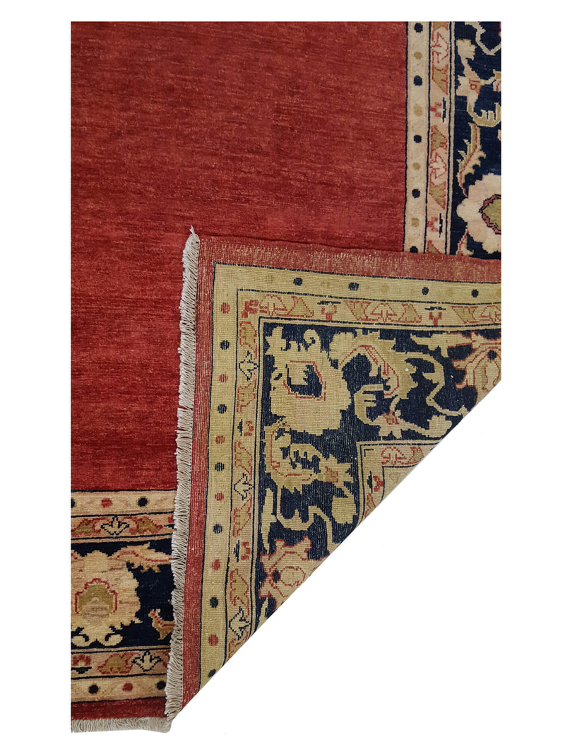Pacific Ziegler 26694 Red Navy Transitional Hand Knotted Rug