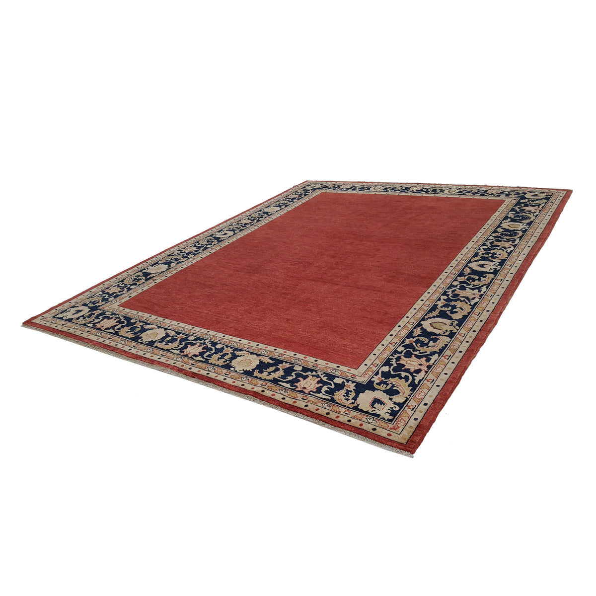 Pacific Ziegler 26694 Red Navy Transitional Hand Knotted Rug