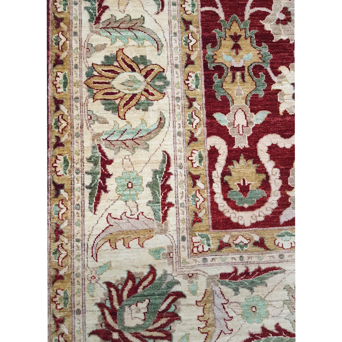 Pacific Ziegler 26704 Red Gold Transitional Hand Knotted Rug