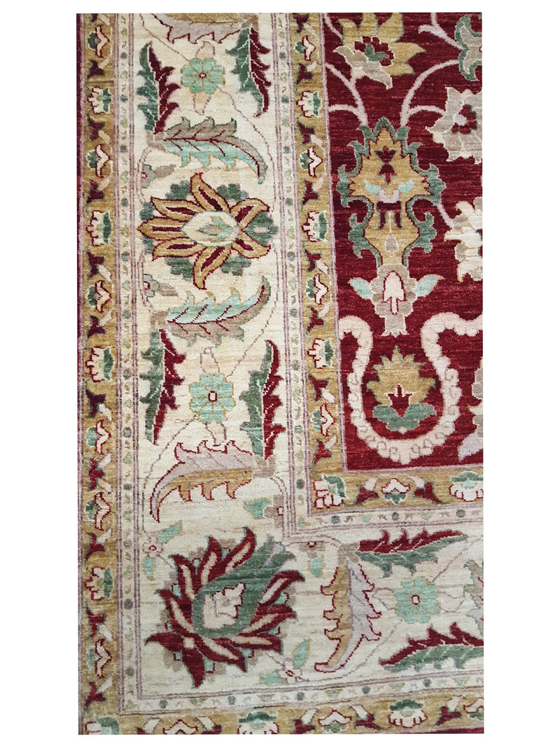 Pacific Ziegler 26704 Red Gold Transitional Hand Knotted Rug
