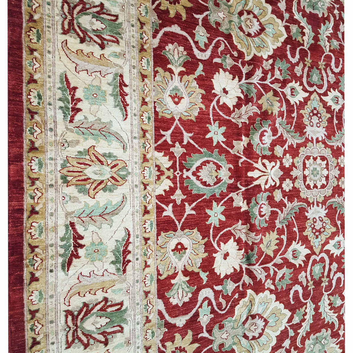 Pacific Ziegler 26704 Red Gold Transitional Hand Knotted Rug