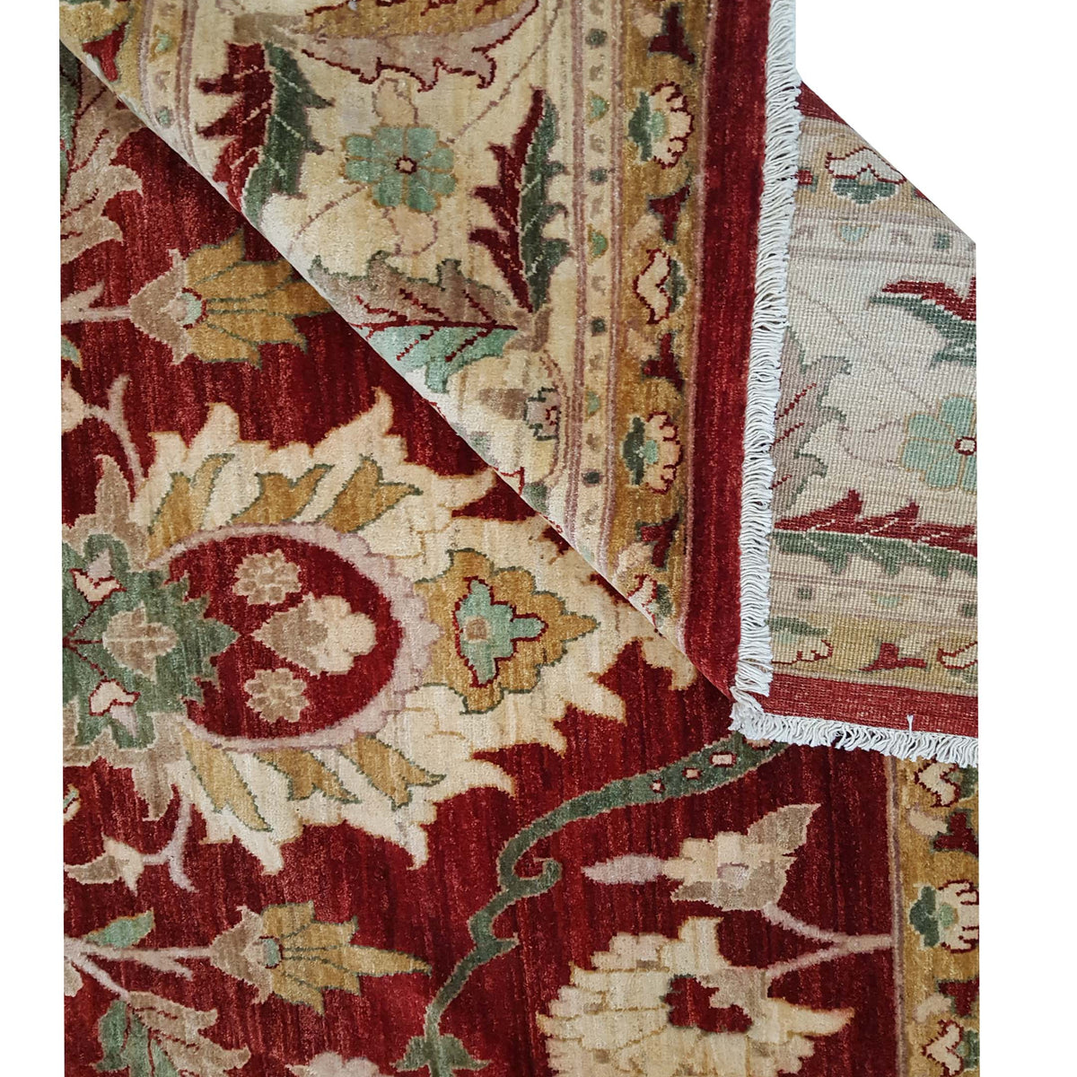Pacific Ziegler 26704 Red Gold Transitional Hand Knotted Rug
