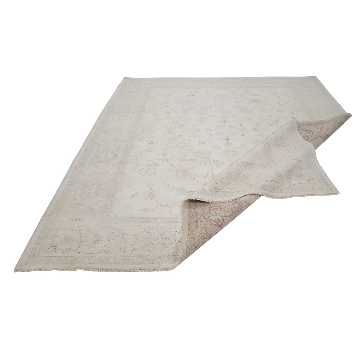 Pacific Ziegler 26729 Ivory Ivory Transitional Hand Knotted Rug