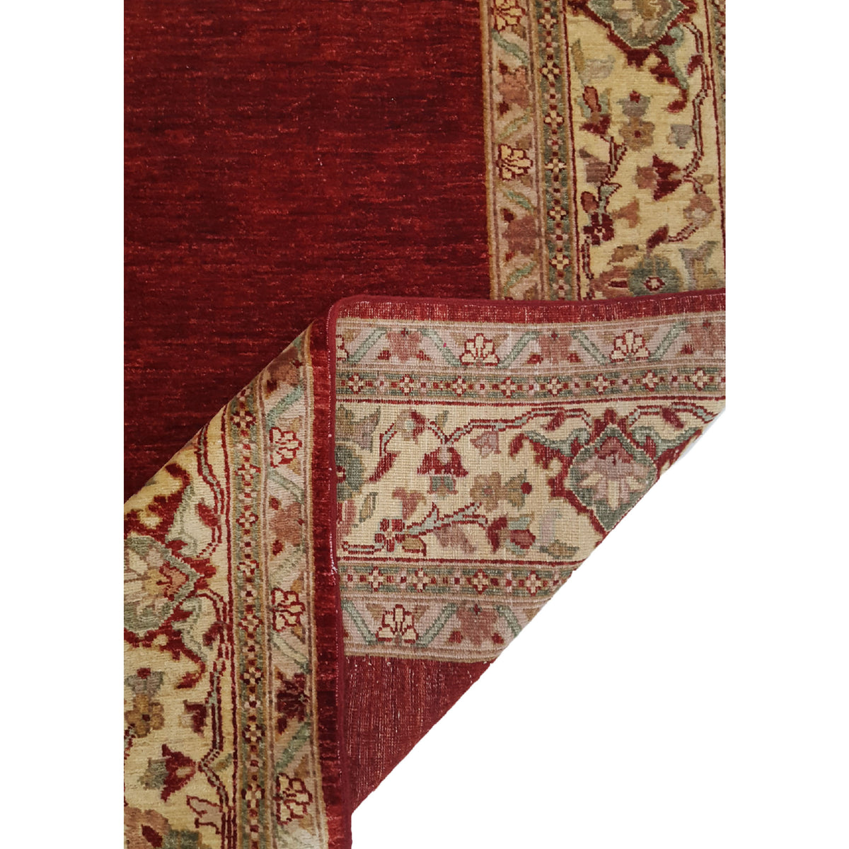 Pacific Ziegler 26737 Red Ivory Transitional Hand Knotted Rug