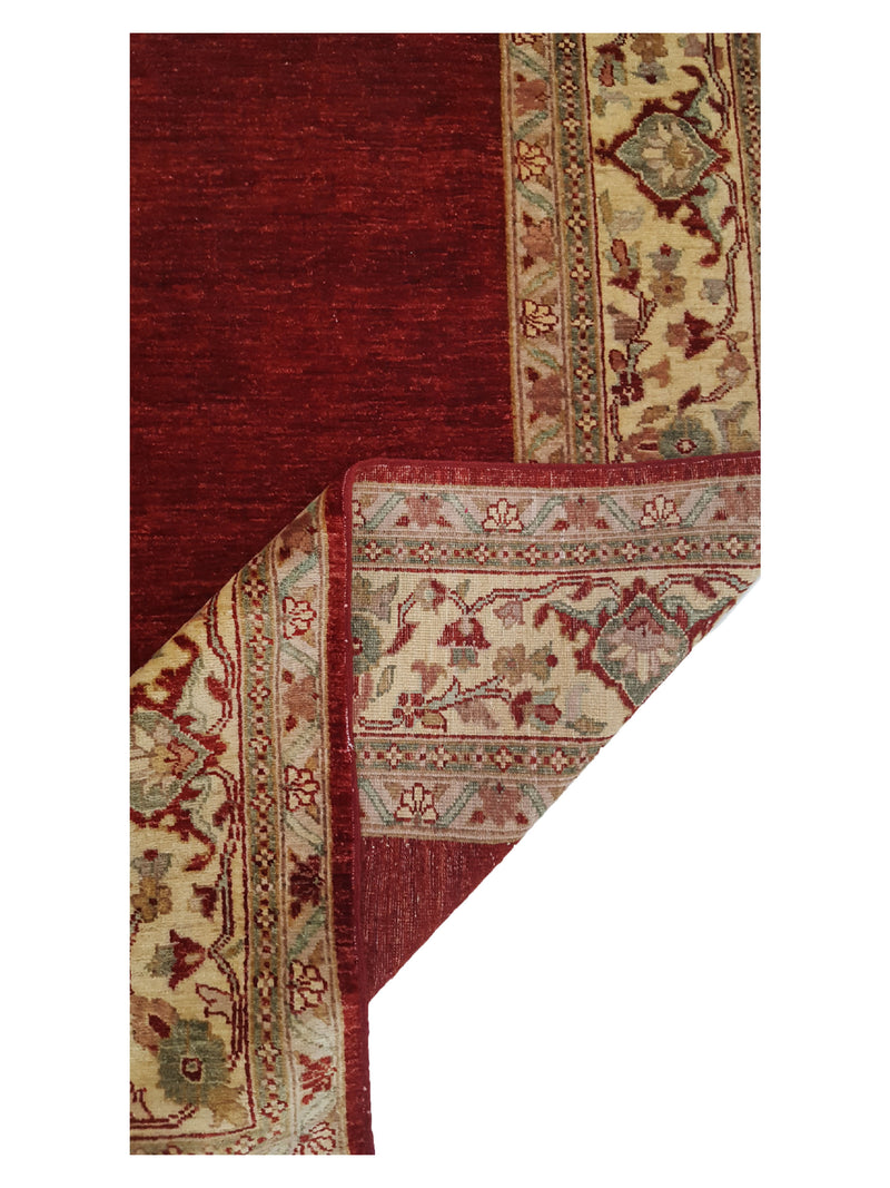 Pacific Ziegler 26737 Red Ivory Transitional Hand Knotted Rug