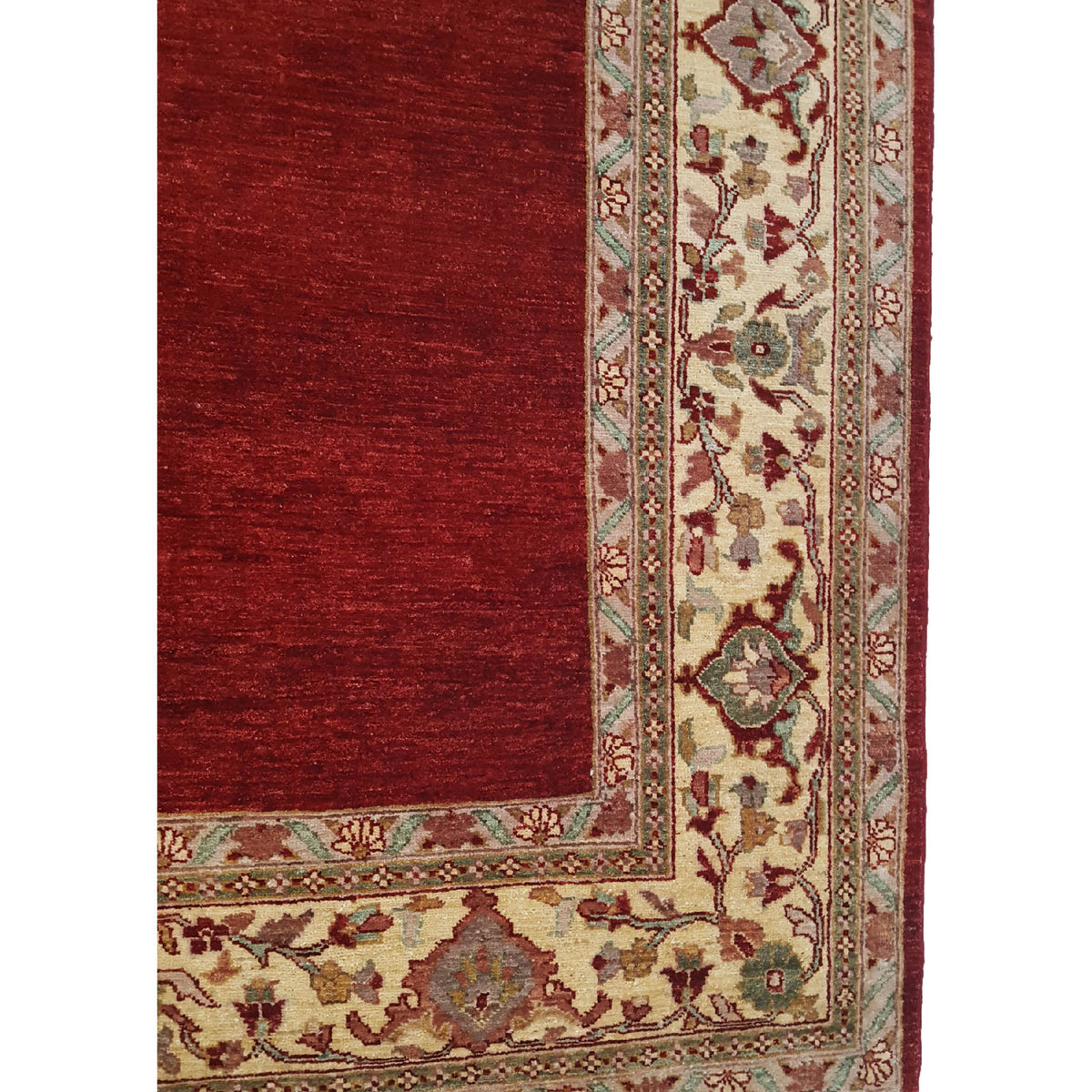 Pacific Ziegler 26737 Red Ivory Transitional Hand Knotted Rug