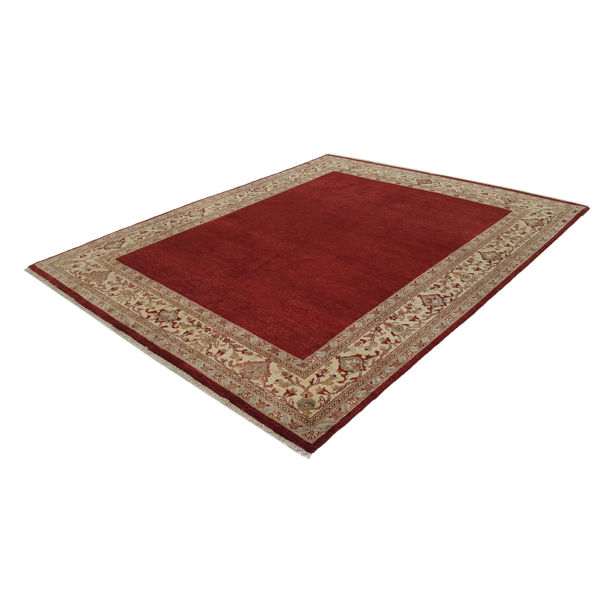 Pacific Ziegler 26737 Red Ivory Transitional Hand Knotted Rug