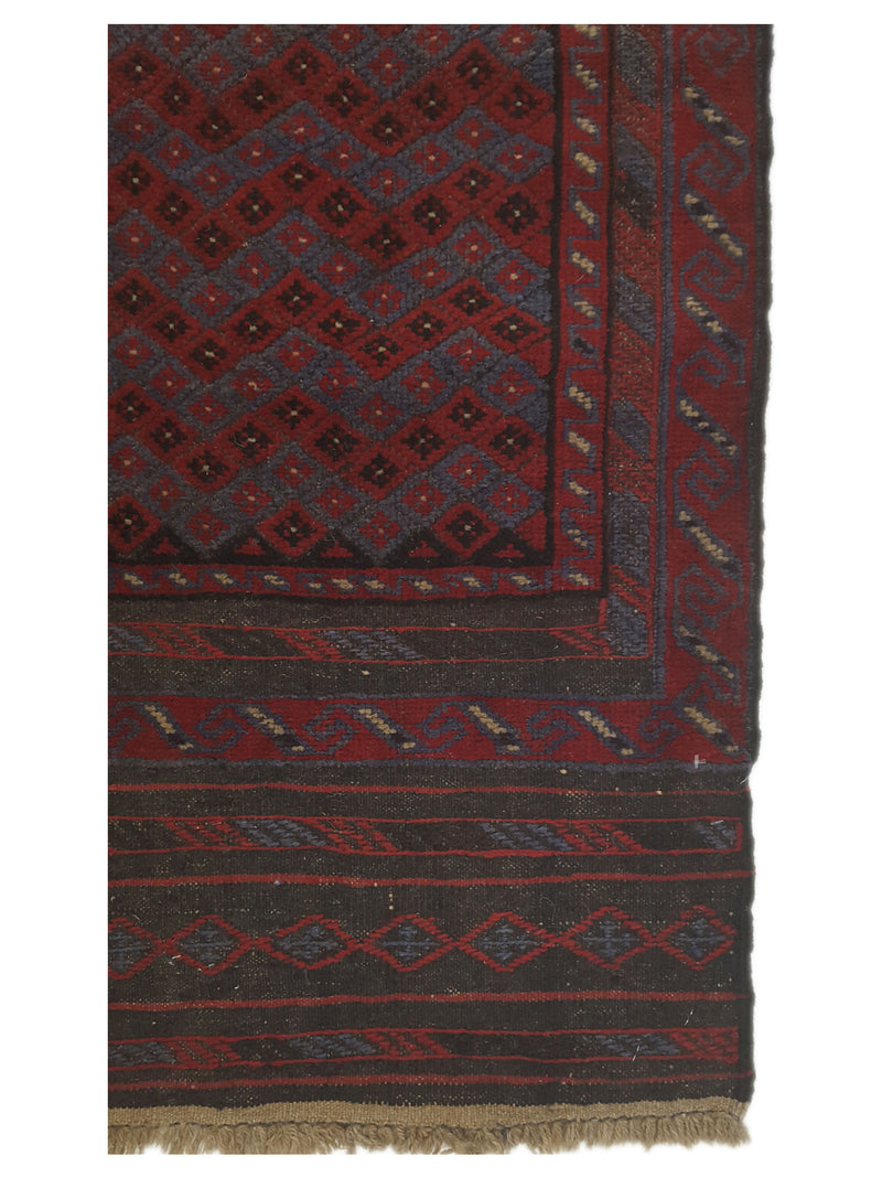 Pacific Balouchi 26824 Red Red Traditional Hand Knotted Rug