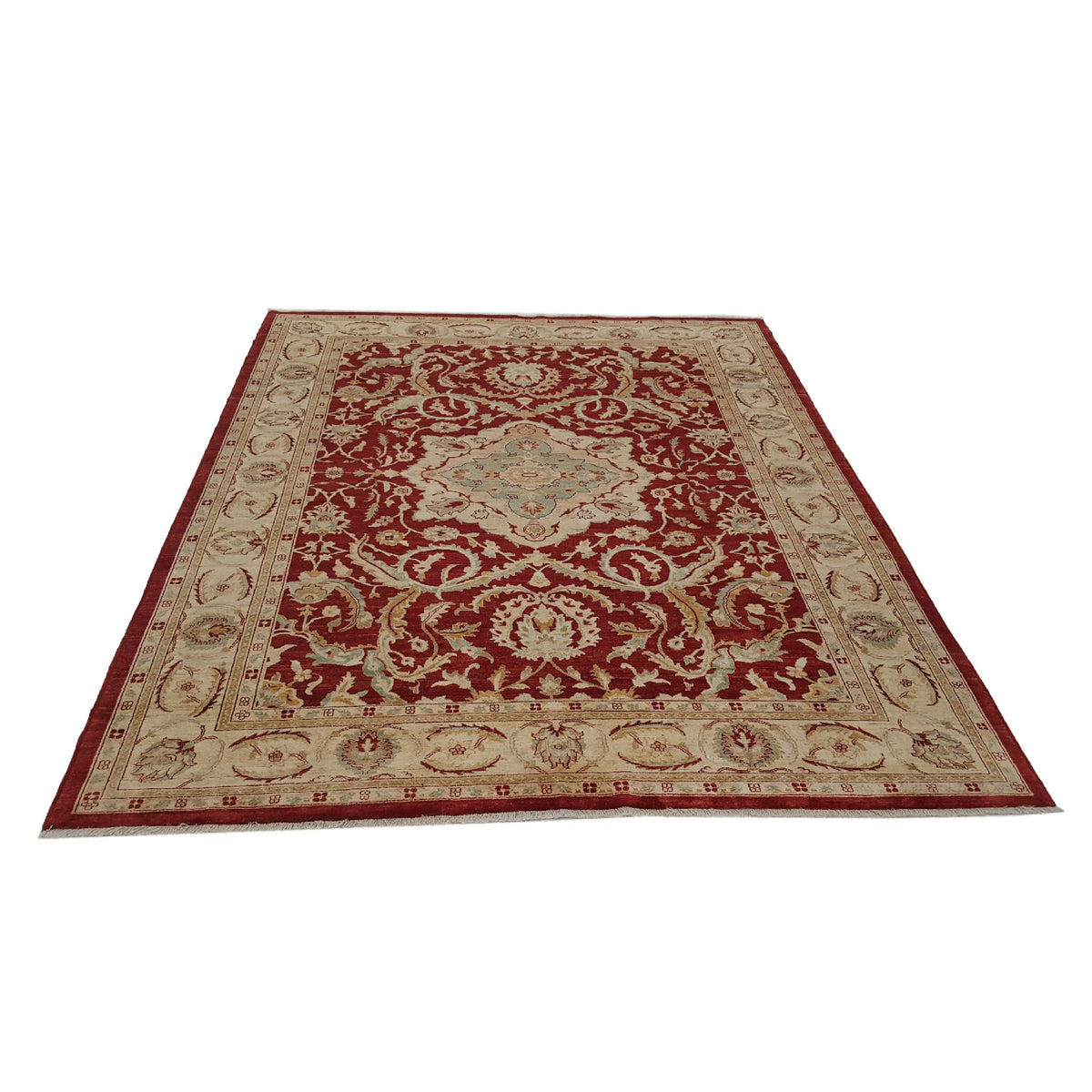 Pacific Ziegler 26838 Red Gold Transitional Hand Knotted Rug