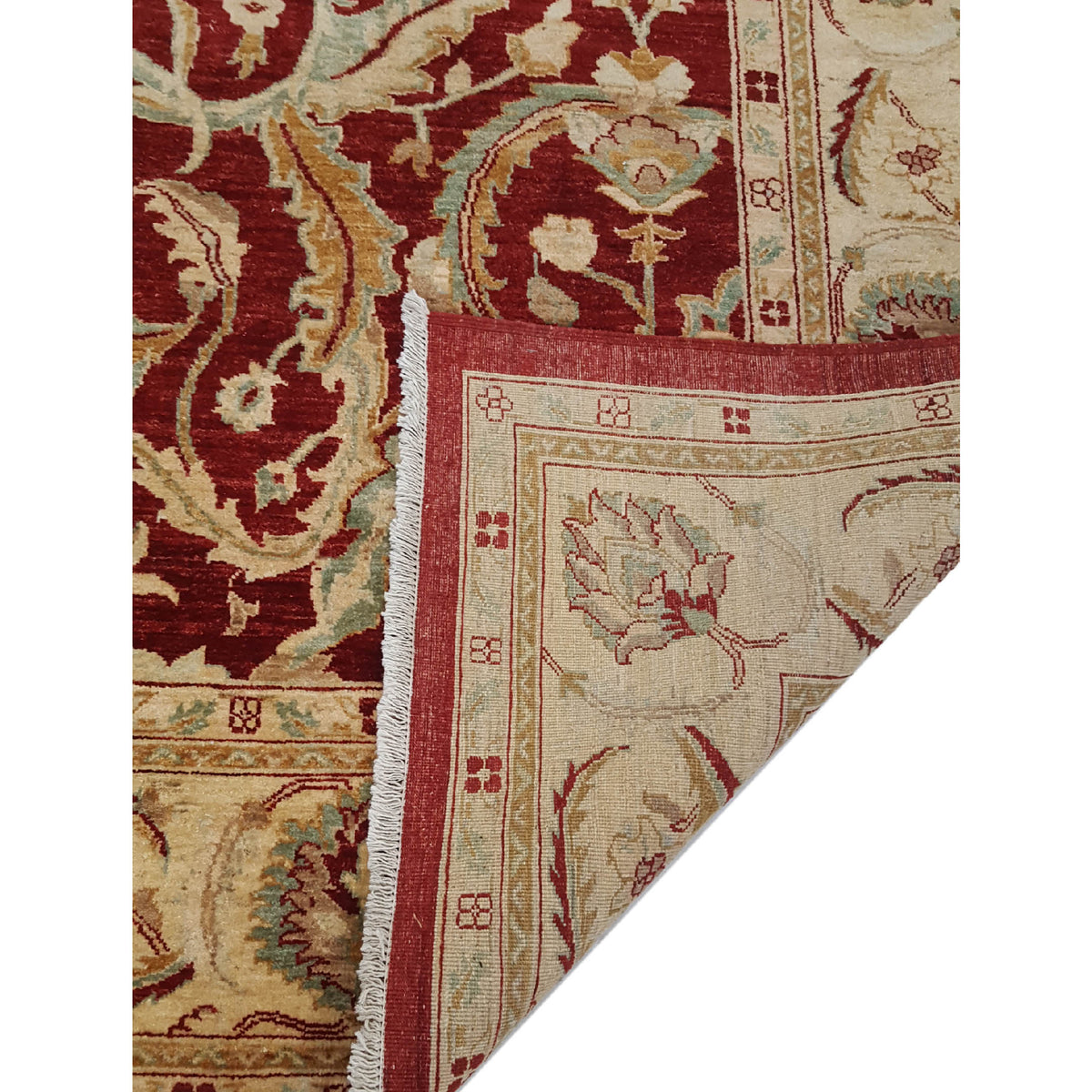 Pacific Ziegler 26838 Red Gold Transitional Hand Knotted Rug