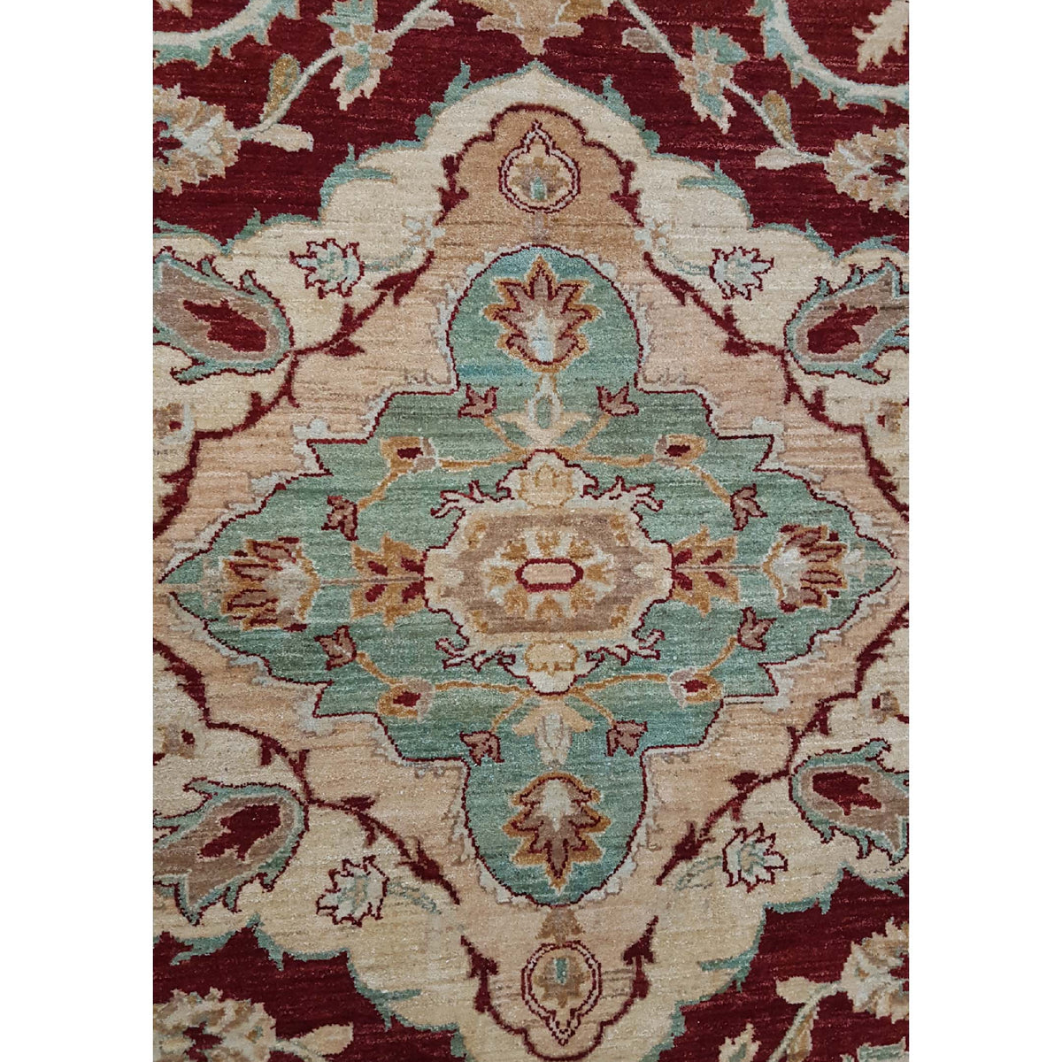 Pacific Ziegler 26838 Red Gold Transitional Hand Knotted Rug