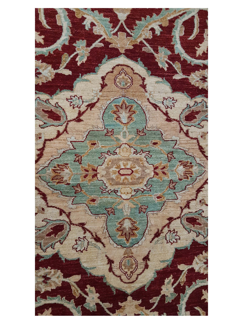 Pacific Ziegler 26838 Red Gold Transitional Hand Knotted Rug