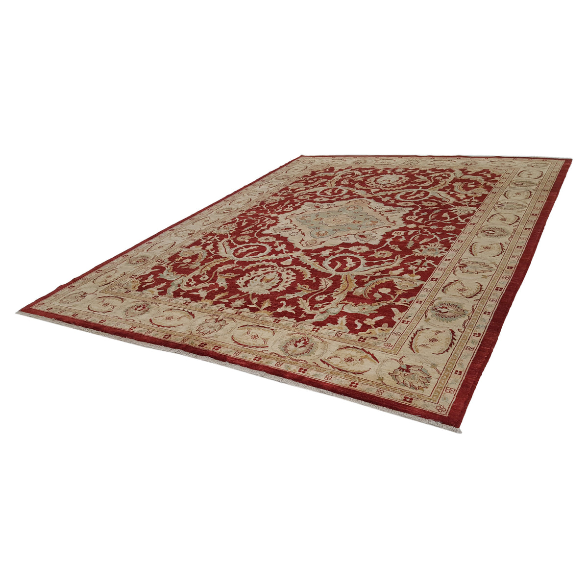 Pacific Ziegler 26838 Red Gold Transitional Hand Knotted Rug