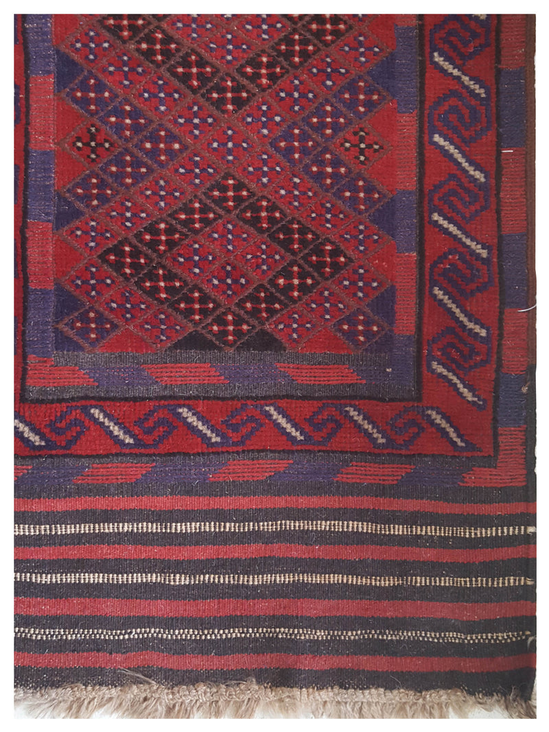 Pacific Balouchi 26868 Red Red Traditional Hand Knotted Rug
