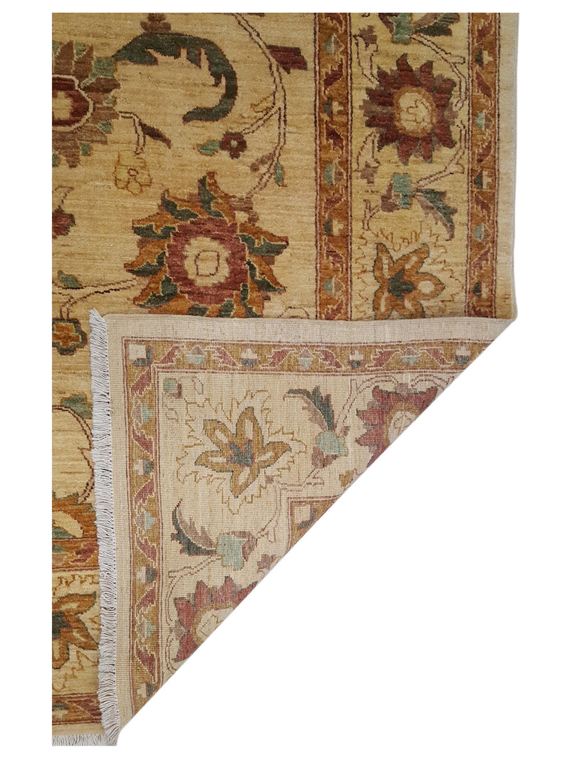 Pacific Ziegler 26926 Ivory Gold Transitional Hand Knotted Rug