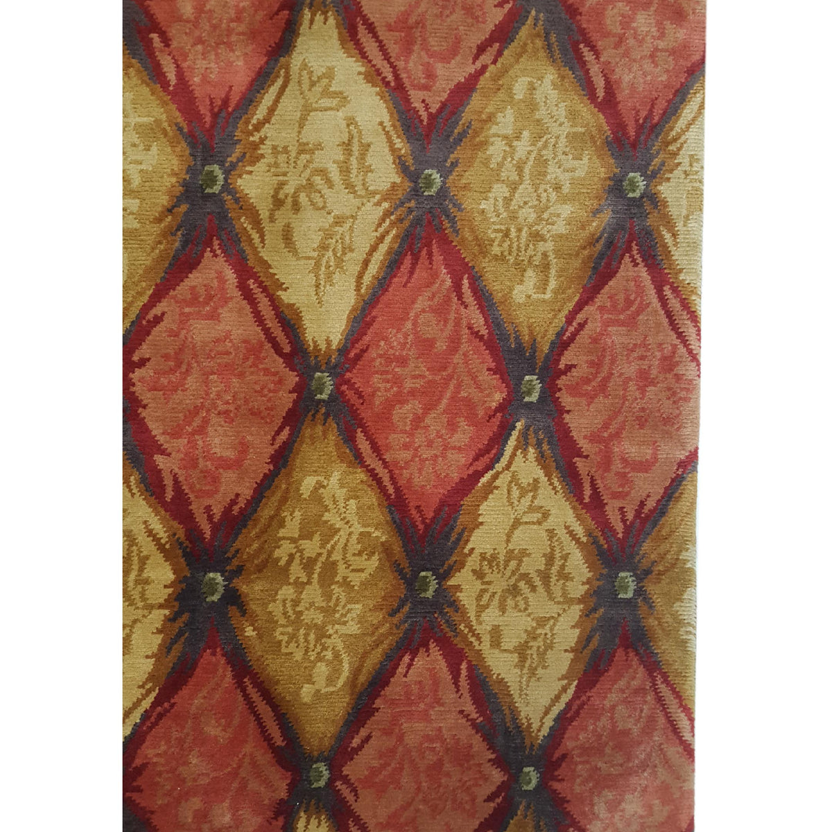 Pacific Gouri Ganga 27107 Multi Gold Modern Hand Knotted Rug