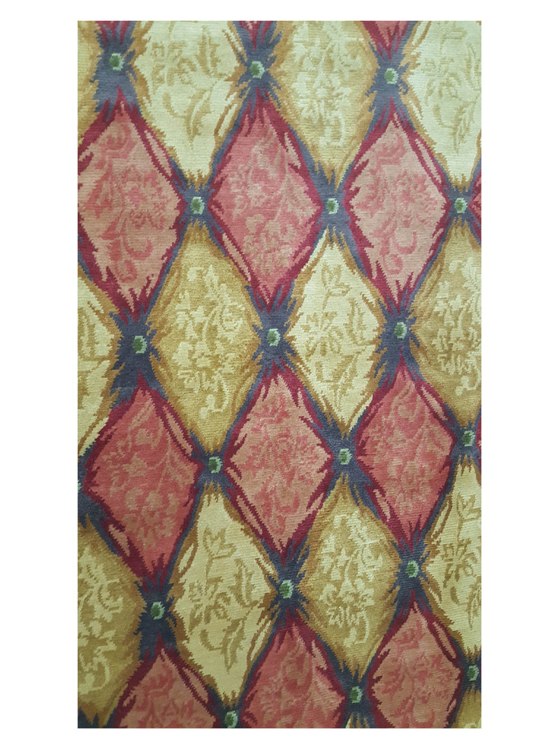 Pacific Gouri Ganga 27107 Multi Gold Modern Hand Knotted Rug