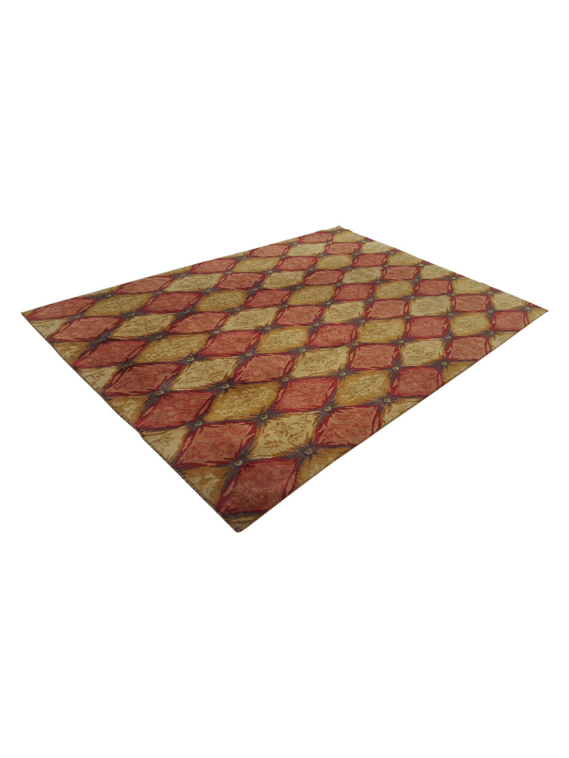 Pacific Gouri Ganga 27107 Multi Gold Modern Hand Knotted Rug