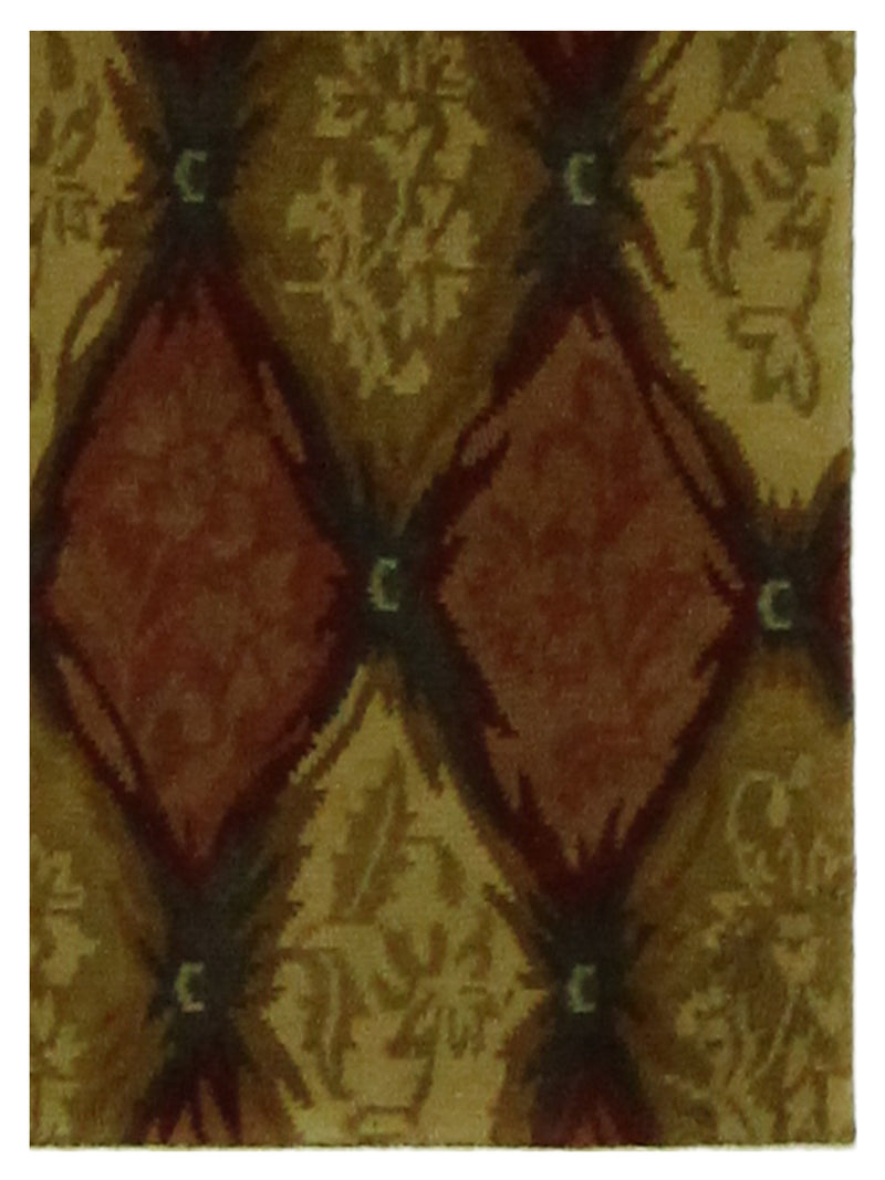 Pacific Gouri Ganga 27119 Multi Gold Modern Hand Knotted Rug