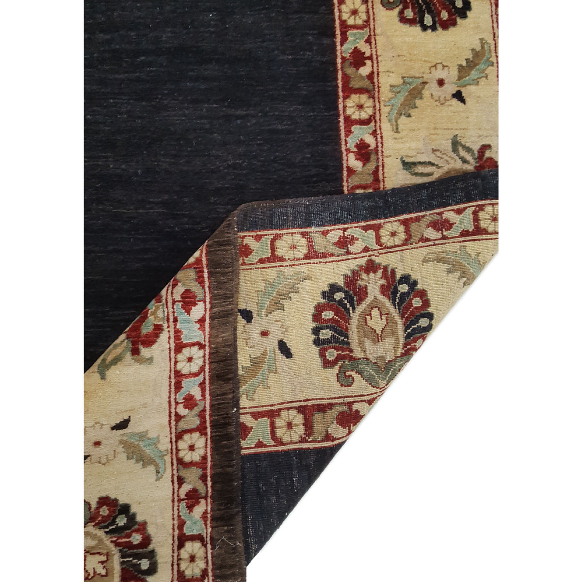 Pacific Ziegler 27478 Black Ivory Transitional Hand Knotted Rug