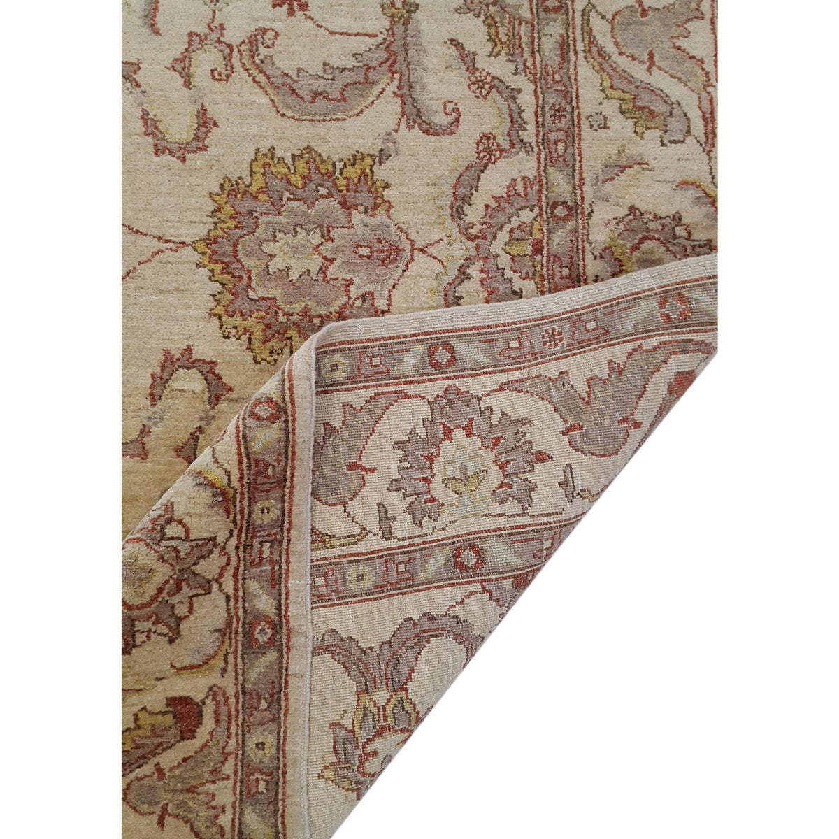 Pacific Ziegler 27523 Ivory Ivory Transitional Hand Knotted Rug