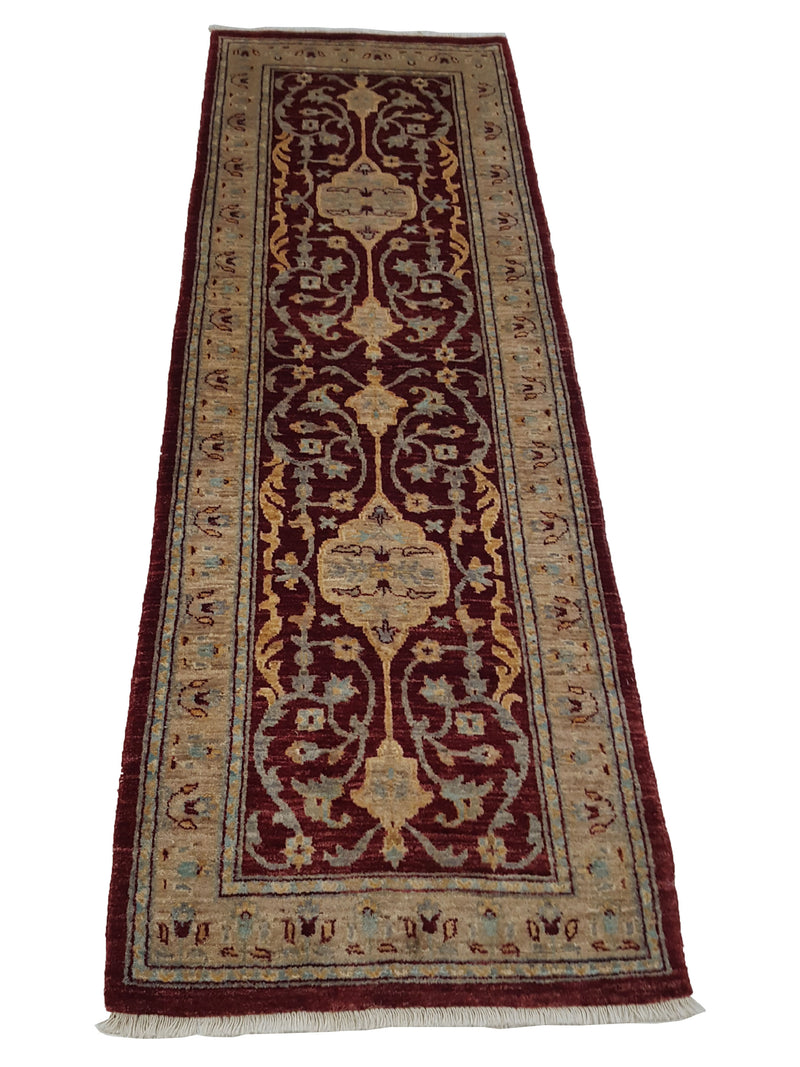 Pacific Ziegler 27550 Red Gold Transitional Hand Knotted Rug