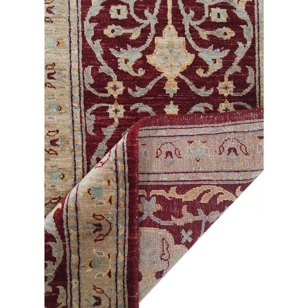 Pacific Ziegler 27550 Red Gold Transitional Hand Knotted Rug