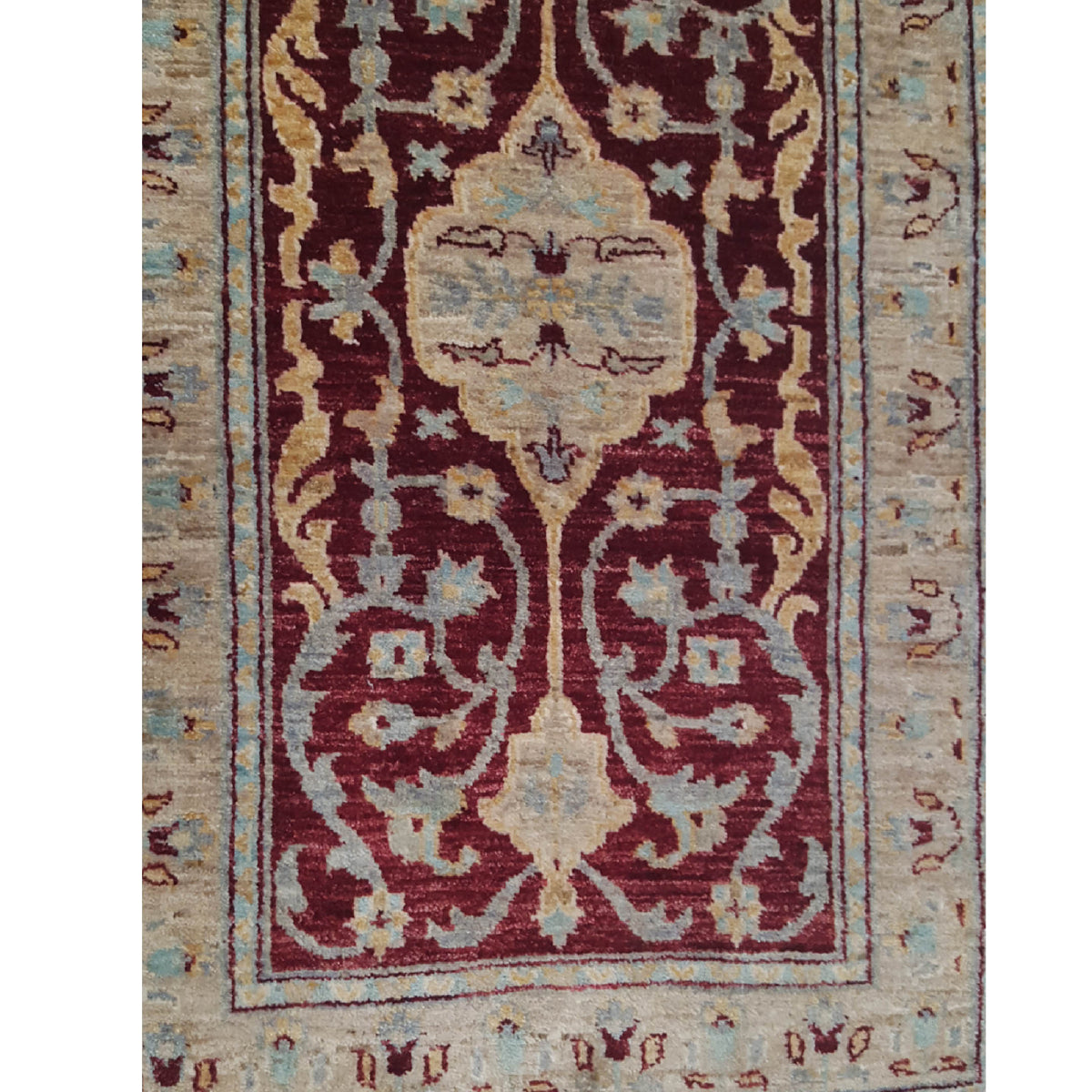 Pacific Ziegler 27550 Red Gold Transitional Hand Knotted Rug