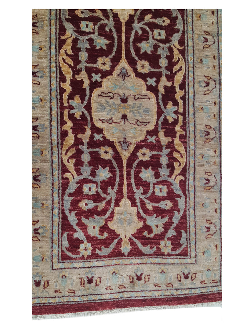 Pacific Ziegler 27550 Red Gold Transitional Hand Knotted Rug