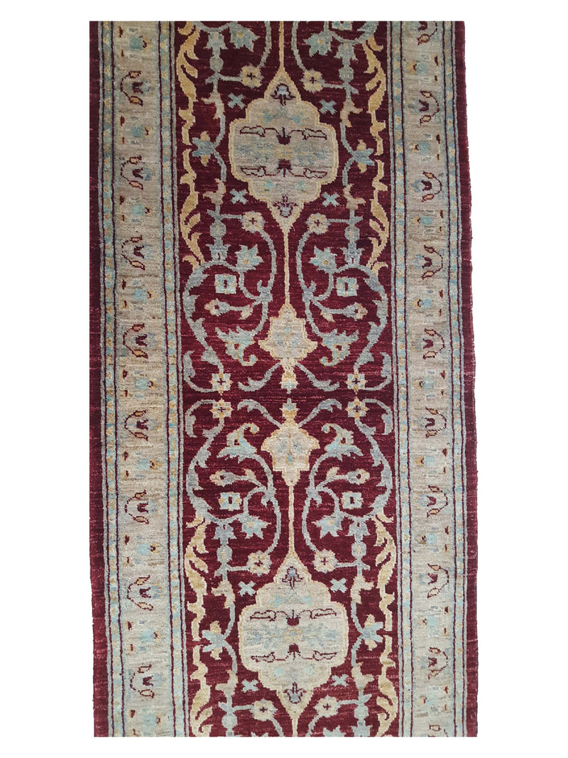 Pacific Ziegler 27550 Red Gold Transitional Hand Knotted Rug