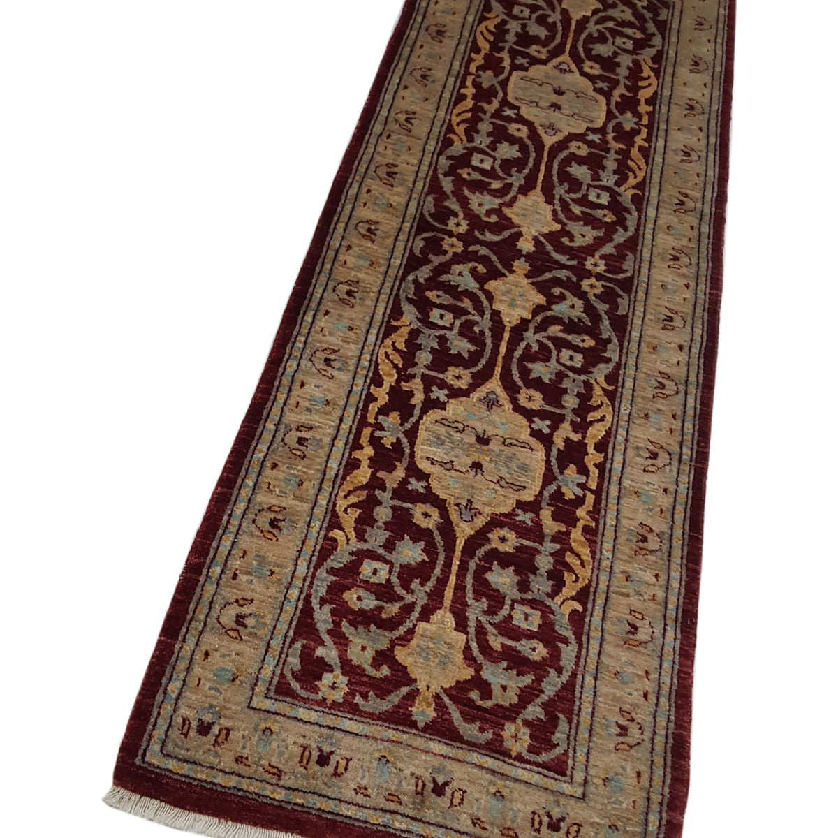 Pacific Ziegler 27550 Red Gold Transitional Hand Knotted Rug
