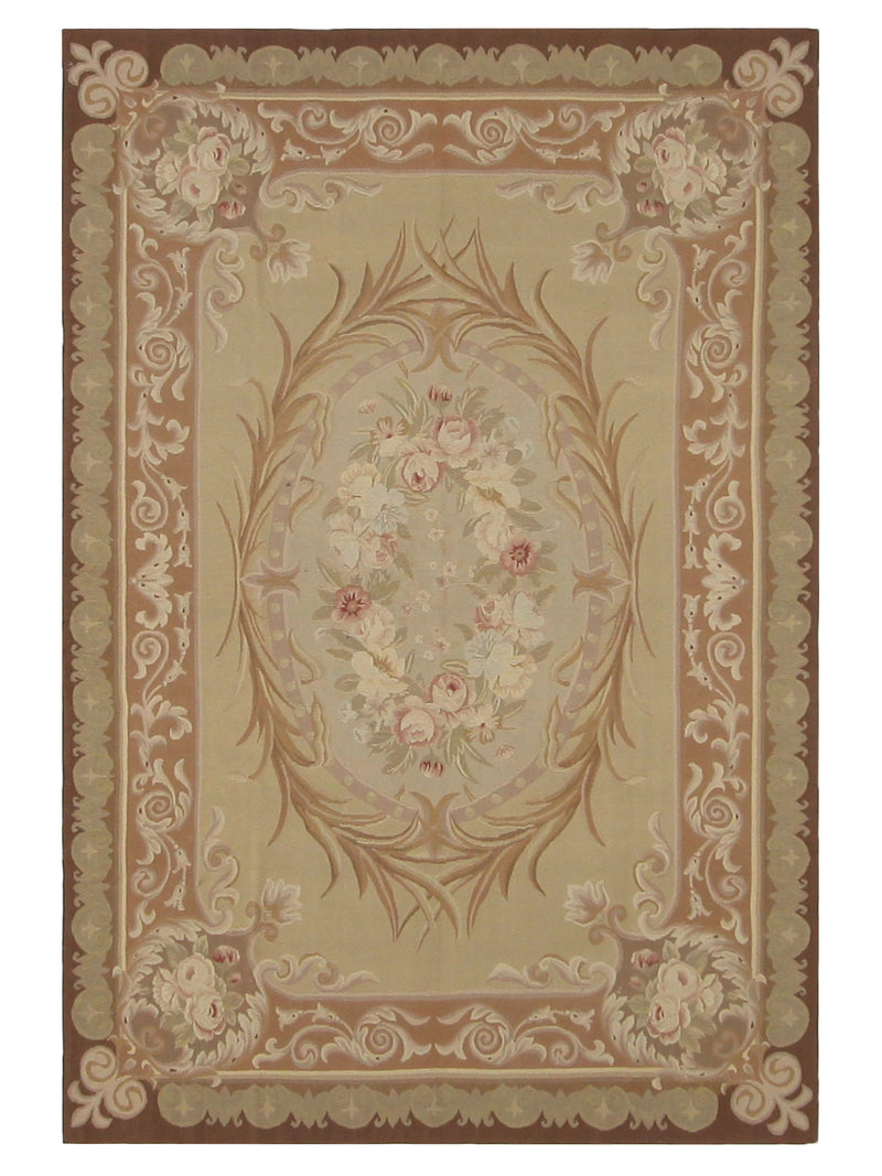 Pacific Aubusson  Lt.Brown Beige Tapestry
