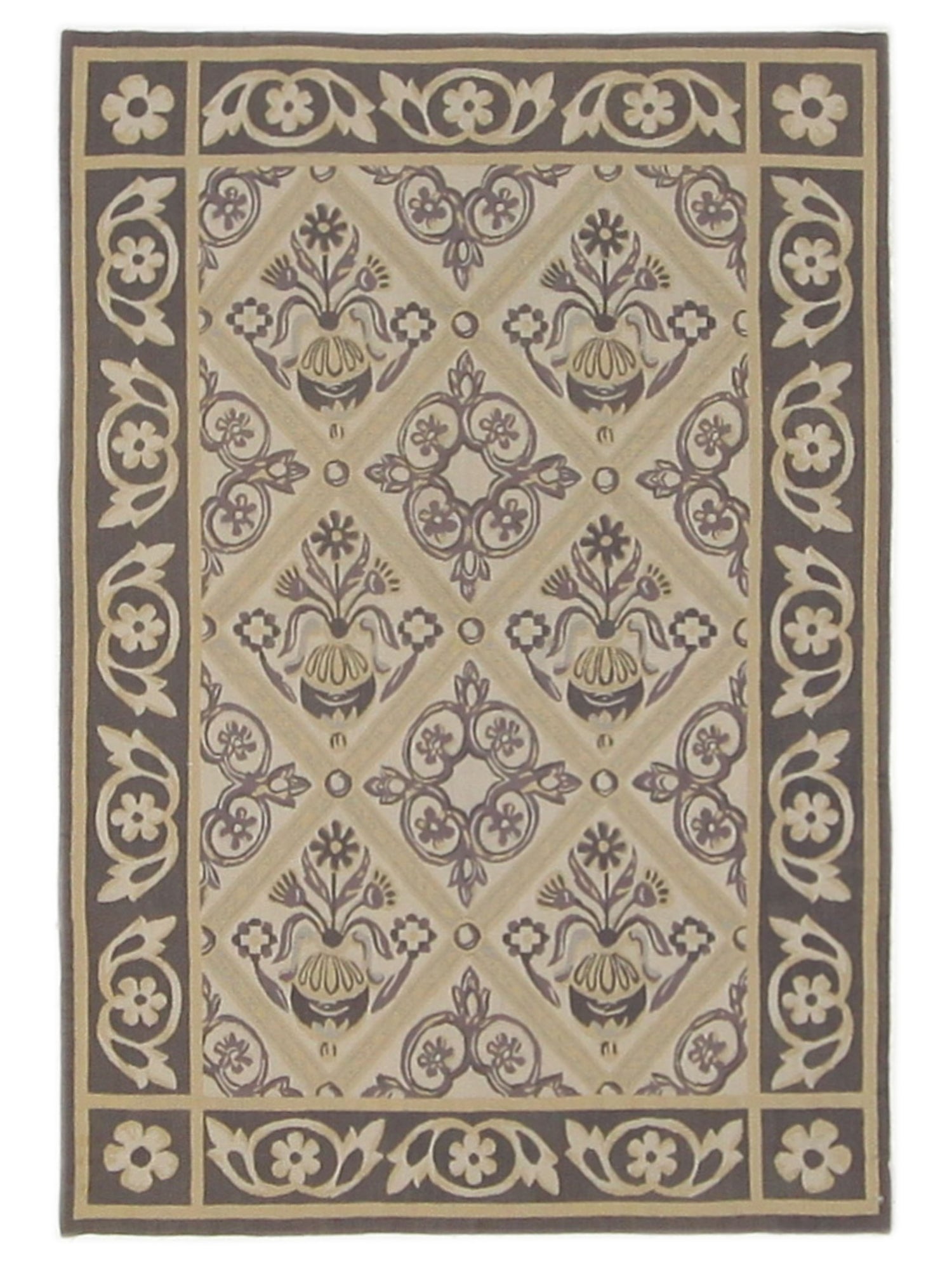 Pacific Aubusson  Beige Grey Tapestry