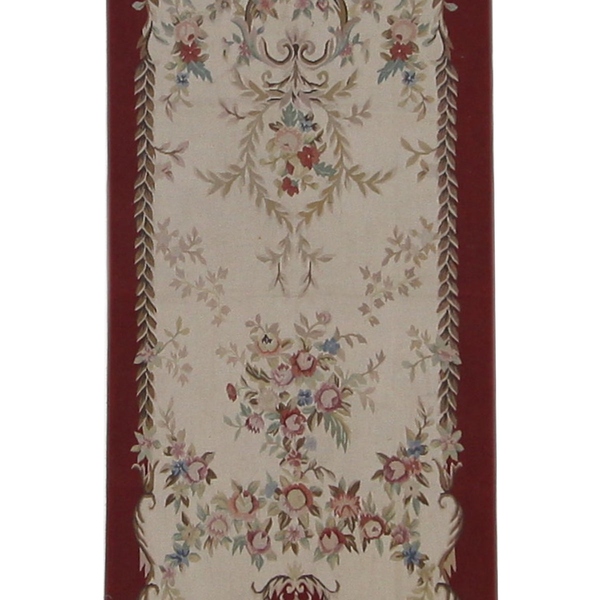 Pacific Aubusson  Ivory Red Tapestry