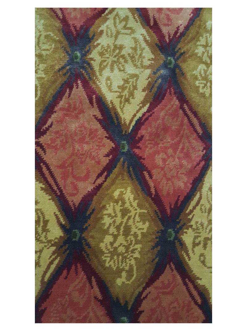 Pacific Gouri Ganga 27648 Gold Brown Modern Hand Knotted Rug