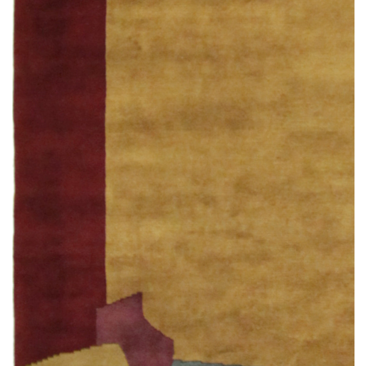 Pacific Gouri Ganga 27721 Gold Multi Modern Hand Knotted Rug